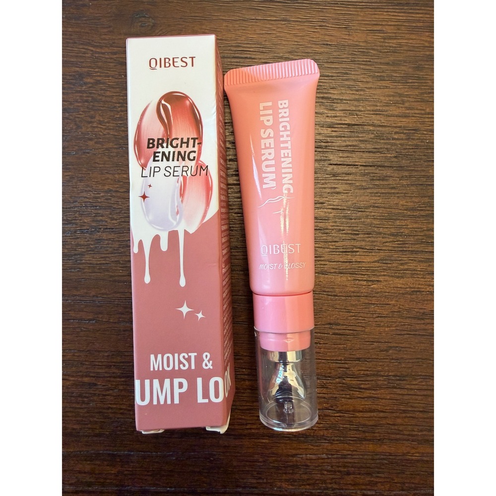 QIBEST Brightening Lip Serum Moist & Glossy Plump Look Shade 02 11g 0.388oz NIB